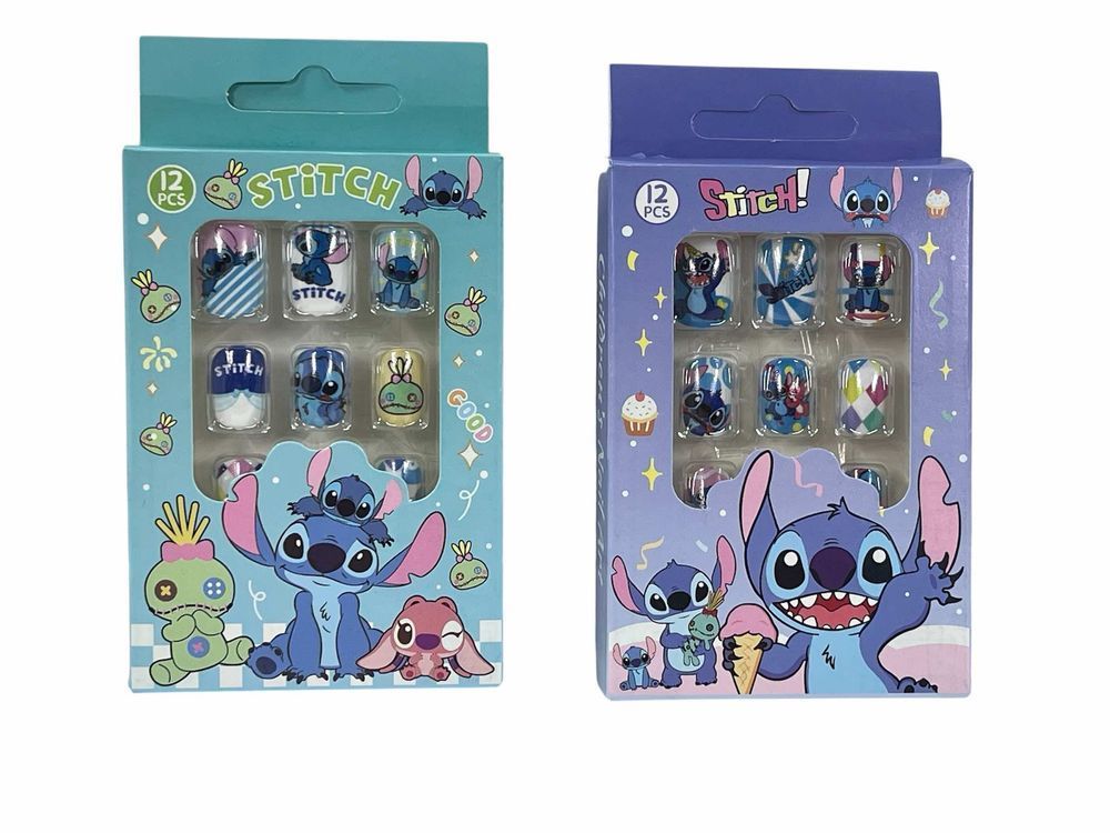 Дитячий набір накладних нігтів Stitch красивий манікюр для дівчаток S1234 фото