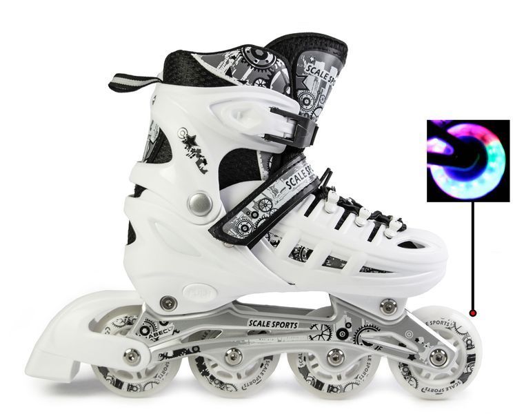 Дитячі ролики Scale Sports LF 905 Білі , розмір 34-37 1932601125-M фото
