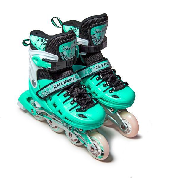 Дитячі ролики Scale Sports LF 905 Бірюзові колір розмір 34-37 LF 905-1 фото
