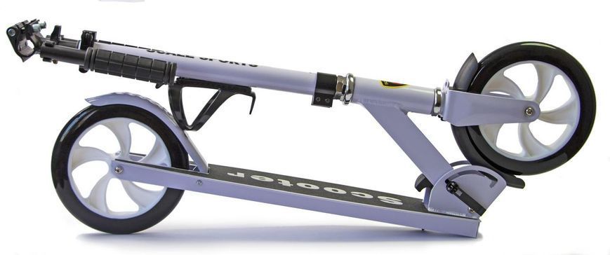 Самокат Scale Sports SS-05 двоколісний білого колір з заднім ножним гальмом для дітей і дорослих 734395312 фото