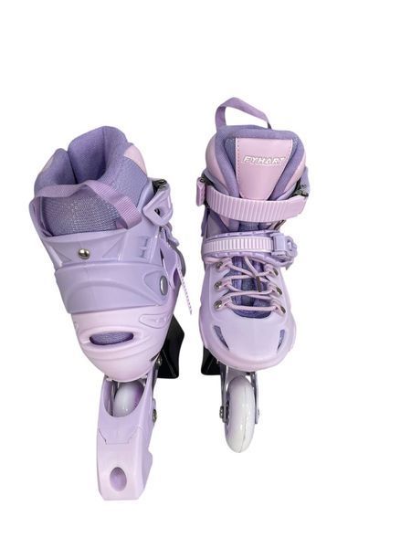 Дитячі ролики FYHART Model 101,лілові(фіолетові)з підсвіткою коліс, регулюванням розміру та ABEC-7,р-р 34-38 D101/1 фото