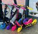 Самокат Rider Light Wheel Синій ,складаний зі колесами що світяться 200 мм, амортизатор, ручне і ножне гальмо до 100 кг Mar1129 фото 5