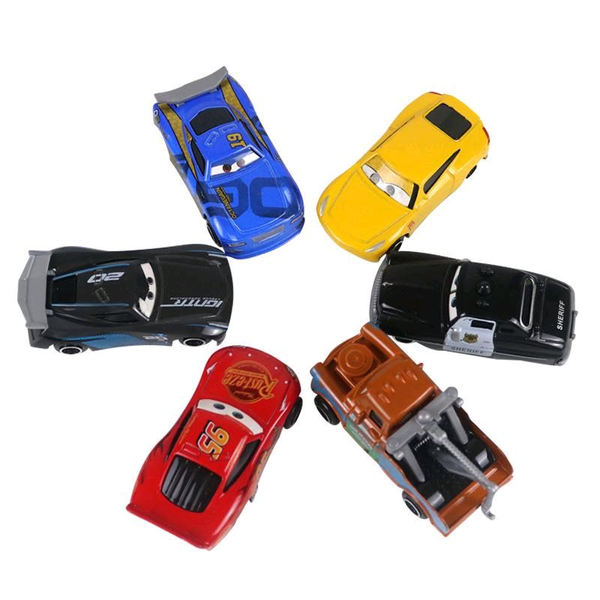 Набір машинок Тачки , 6 шт, металеві модельки героїв мультфільму Cars 3 Блискавка Маквін 1277614190 фото